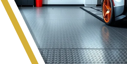 black rubber garage flooring